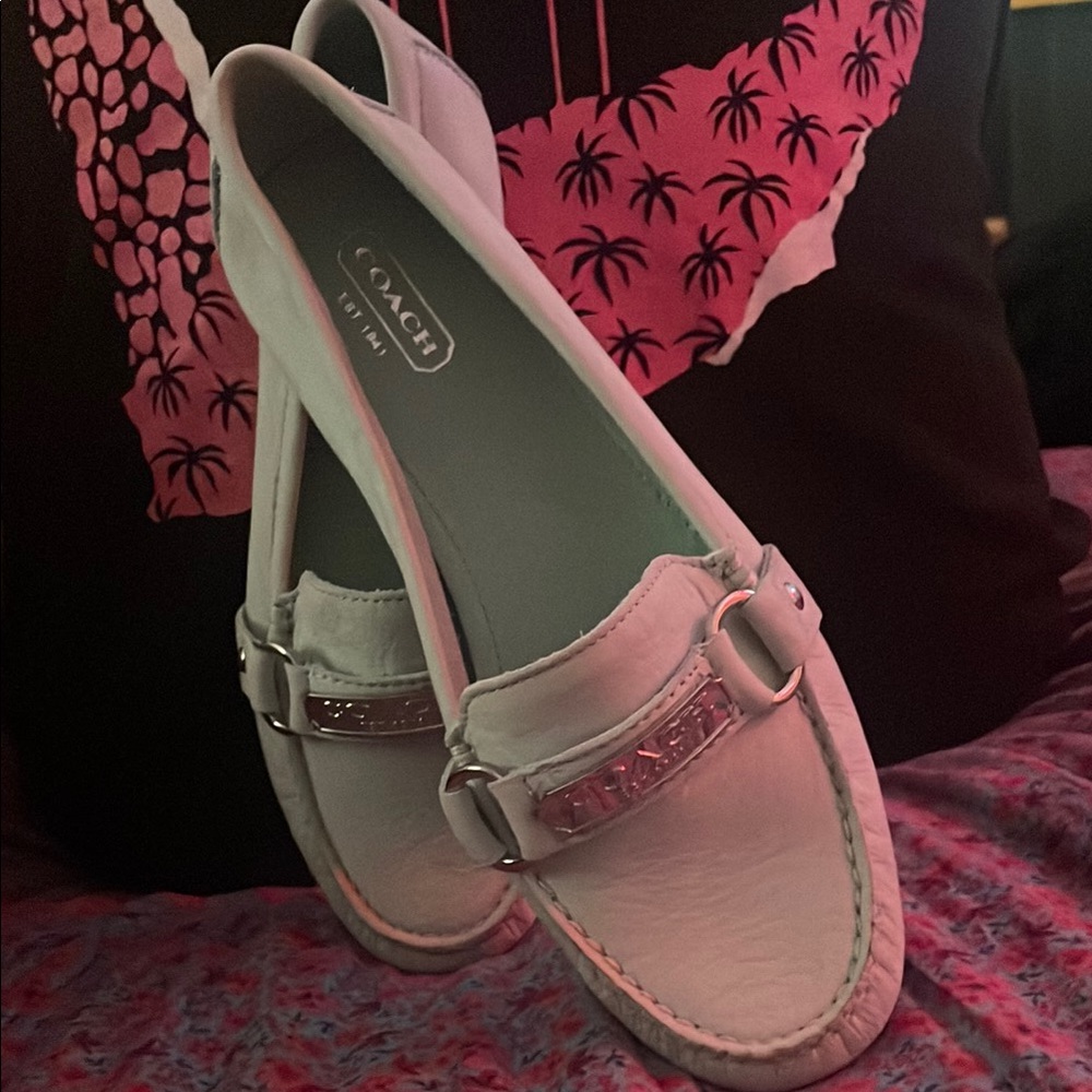 Coach Mint Leather Loafers - Picture 7 of 11